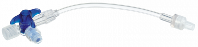 Кран 3-ходовой Дискофикс С с Сэйффлоу 360° синий линия 50 см купить оптом в Вологде