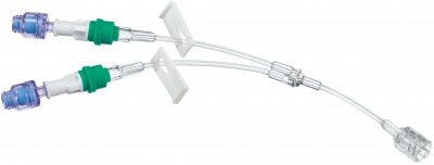 Удлинительная Y-линия с 2-мя коннекторами Сэйффлоу и возвратным клапаном 12 см купить оптом в Вологде